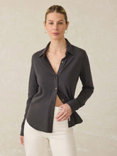 Sunwashed Regenerative Cotton Knit Shirt - Washed Black