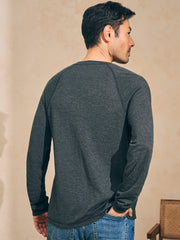 Long-Sleeve Newport Cloud Henley (Tall) - Charcoal Heather