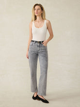 Slim Straight Sunwashed Denim - Washed Black