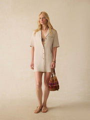 Paradise Point Linen Dress - Flax