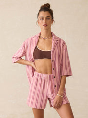 Cabana Towel Terry Short - Orchid Lines