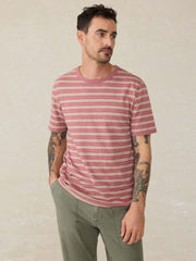 Sunwashed Tee - Red Reef Stripe