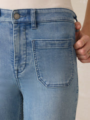 Stretch Terry Patch Pocket Pant - Eastern Shore Wash