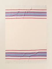 Brushed Recycled Cotton Blanket - Thompson Stripe