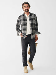 Legend™ Sweater Shirt - Charcoal Bone Plaid