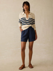 Laguna Linen Bayview Short - Navy