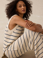 Miramar Linen Sweater Tunic - Lido Lines