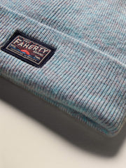 Faherty Logo Beanie - Montana Blue