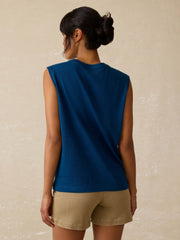 Sunwashed Midweight Organic Muscle Tank - Titan