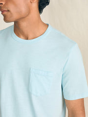 Sunwashed Pocket Tee - Blue Oasis