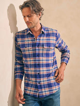 Legend™ Sweater Shirt - Navy Skyline Plaid