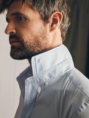 Movement™ Dress Shirt - Blue White Stripe