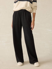 Legend™ Lounge Wide Leg Pant - Heathered Black Twill