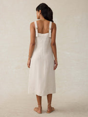Linen Aurora Dress - Flax