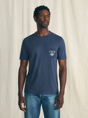 Yale Sunwashed Pocket Tee - Dune Navy