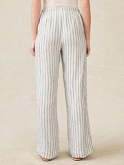 Laidback Linen Pant - Oceanside Stripe