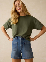 Sunwashed Regenerative Vintage Tee - Thyme