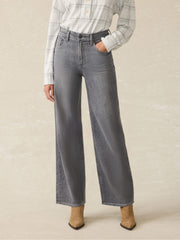 Dream Jean Wide Leg - Ash Grey Wash