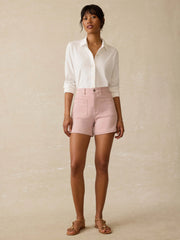 Sunwashed Regenerative Cotton Knit Shirt - White