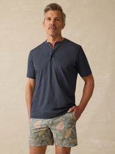 Short-Sleeve Sunwashed Henley - Dune Navy