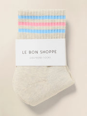 Le Bon Shoppe Girlfriend Sock - Bright Grey