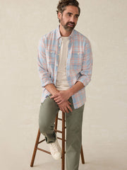Tried \u0026 True Chambray Workshirt - Coral Bay Plaid