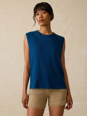 Sunwashed Midweight Organic Muscle Tank - Titan