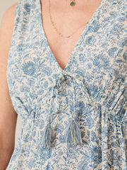 Eden Dress - Blue Water Floral