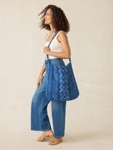 Sun Valley Quilted Tote - Indigo Valley
