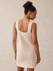 Seacoast Crochet Sleeveless Dress - Cream