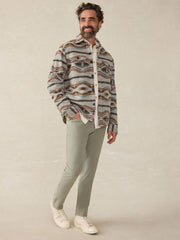 Stretch Terry 5-Pocket Athletic Fit Pant - Faded Olive