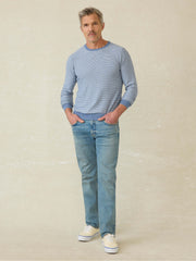 Movement™ Crewneck Sweater - Coastal Shore Stripe