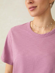 Sunwashed Regenerative Essential Tee - Weathered Orchid
