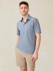Short-Sleeve Movement™ Polo Shirt - Azure Beach Stripe
