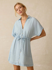 Tried \u0026 True Chambray Oakley Dress - Arctic Sea Wash