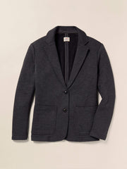 Inlet Knit Blazer - Black Sky Melange