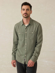 Tried \u0026 True Chambray Workshirt - Desert Olive