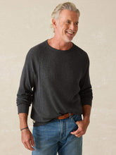 Long-Sleeve Cloud Waffle Crew - Charcoal Heather