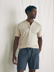 Essential Linen Short (6.5" Inseam) - Washed Black