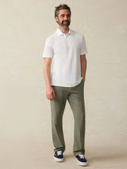 Sunwashed T-Shirt Polo - White
