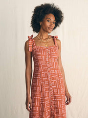 Anna Kahalekulu Kendall Dress - Red Naupaka