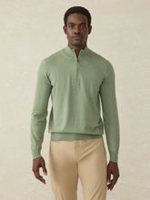 Movement™ Quarter Zip Sweater - Faded Leaf Melange