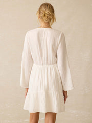 Dune Cotton Gauze Oceana Dress - White