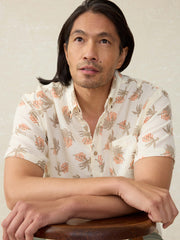 Short-Sleeve Breeze Shirt - Sunlit Palm \u0026 Waves