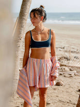 Laguna Linen Bayview Short - Cabana Multi Stripe