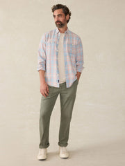 Tried \u0026 True Chambray Workshirt - Coral Bay Plaid