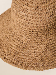 Womens Straw Sun Hat - Salt