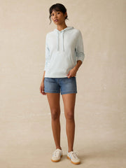 Sunwashed Midweight Organic Hoodie - Sky