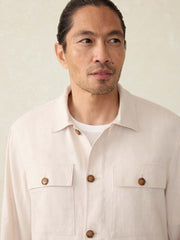 Movement™ Linen Shirt Jacket - Dorset Sand