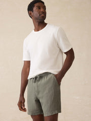 Essential Linen Short (6.5" Inseam) - Spruce